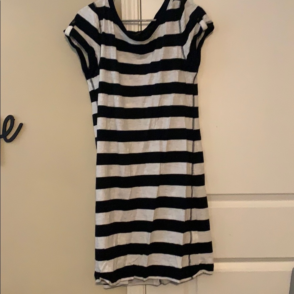 Navy and White Stripe Banana Republic Tshirt Dress